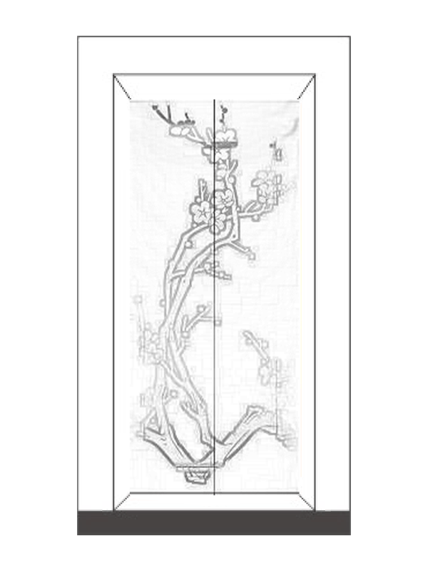 Etching Pattern Painting Elevator Landing Door