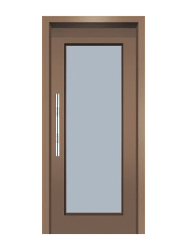 Manually Woodgrain Passenger Lift Door