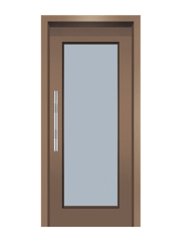 Manually Woodgrain Passenger Lift Door