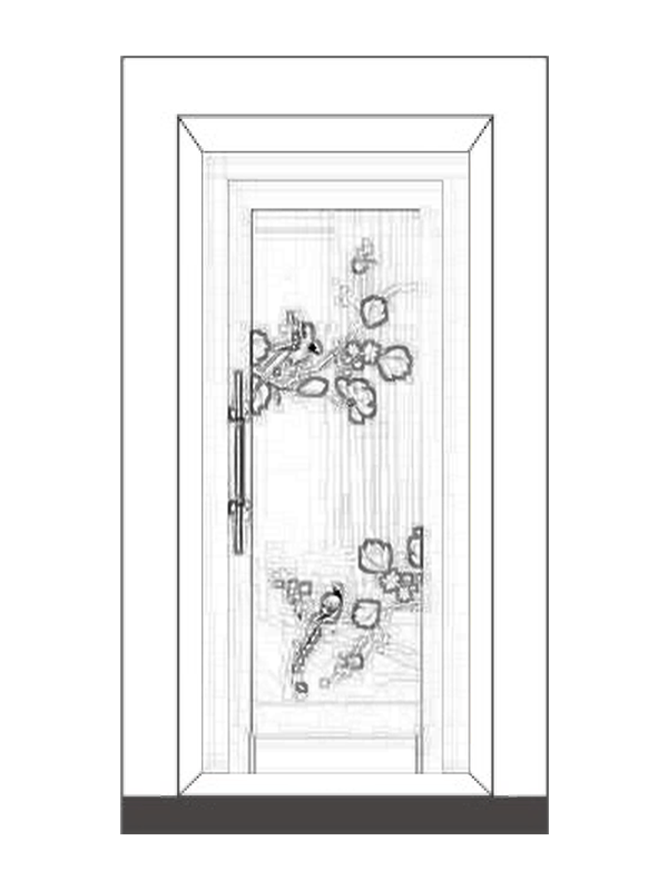 Passenger Lift Pattern Painting Landing Door