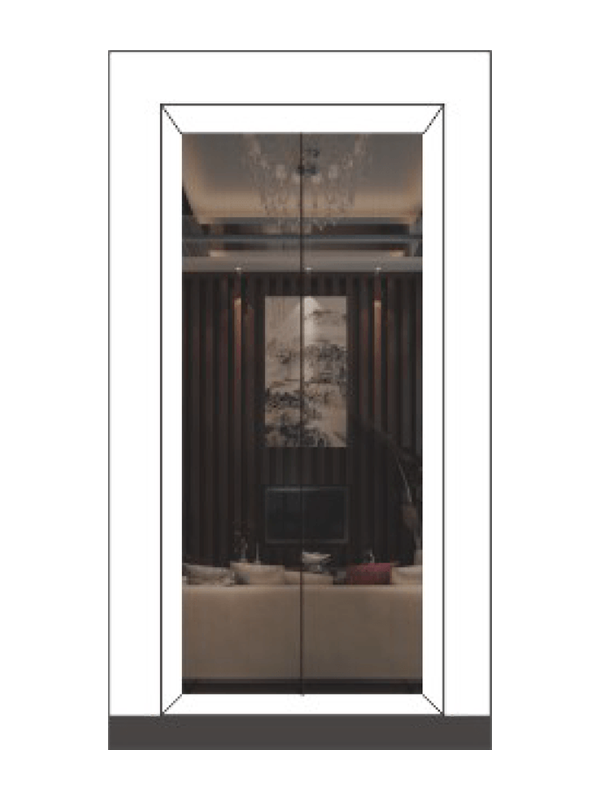 Wood Decorative Surface Passenger Elevator
