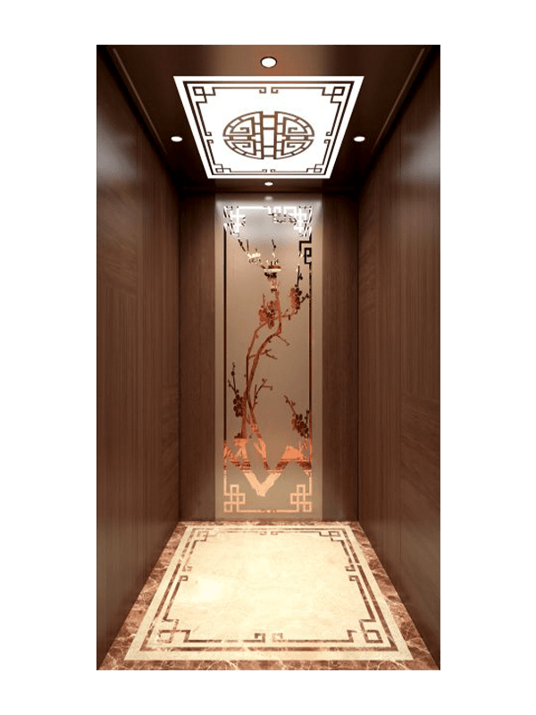 Rose Gold Elevator Cabin Decoration