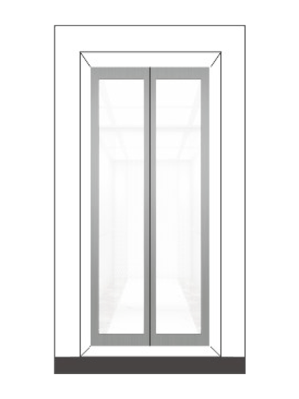 Imitation Marble Passenger Elevator Interior